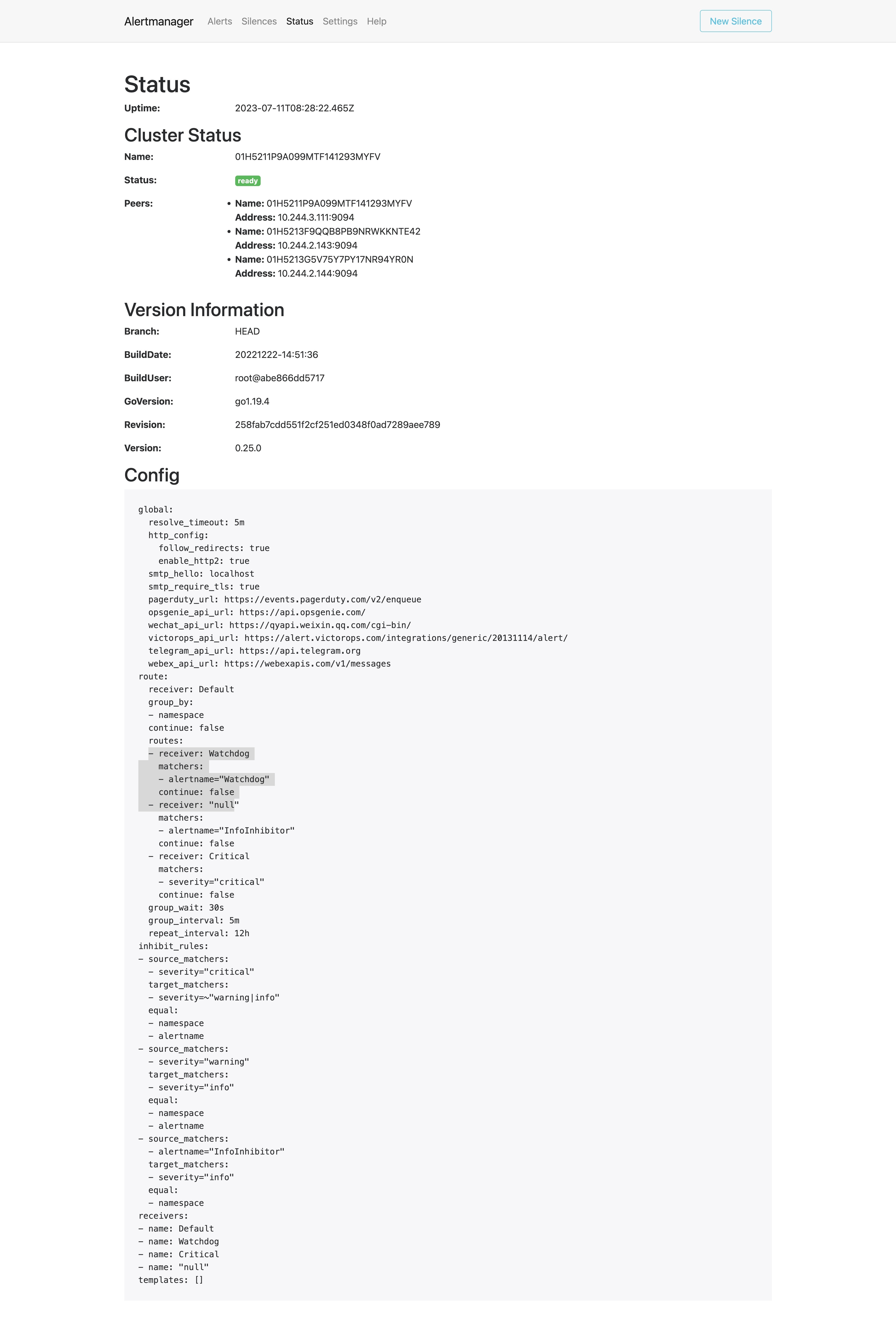 alertmanager-status